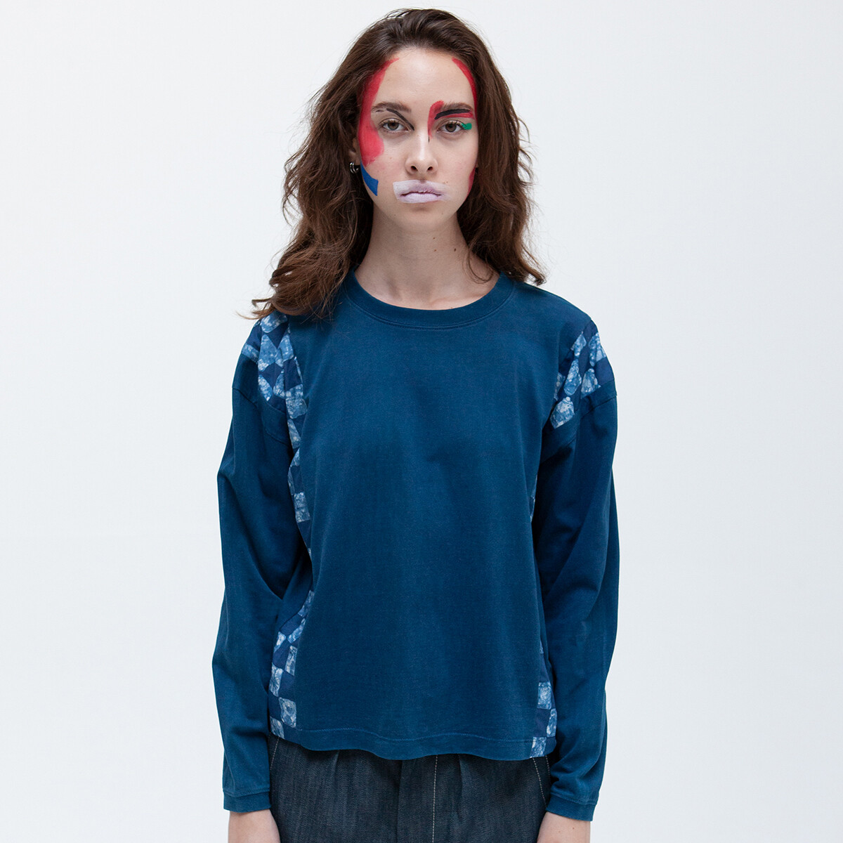 LONG SLEEVED RACING TEE - BLOCK I LONG SLEEVED RACING TEE - BLOCK I