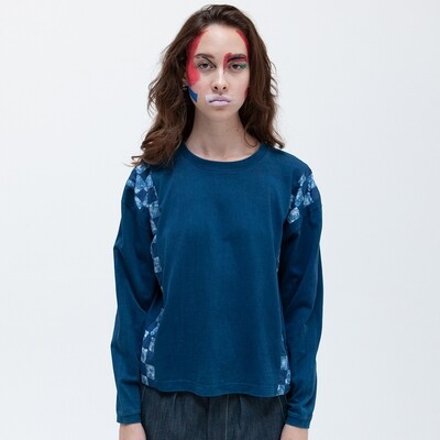 LONG SLEEVED RACING TEE - BLOCK I LONG SLEEVED RACING TEE - BLOCK I