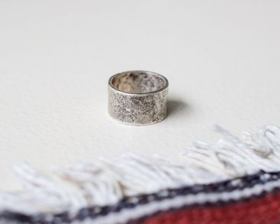 BEATEN SILVER RING BEATEN SILVER RING