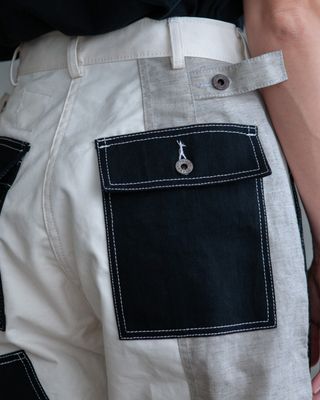 GOOD 'OL WHATS-HER-FACE UNISEX FREEDOM FLIGHT PANTS IN BLACK AND WHITE