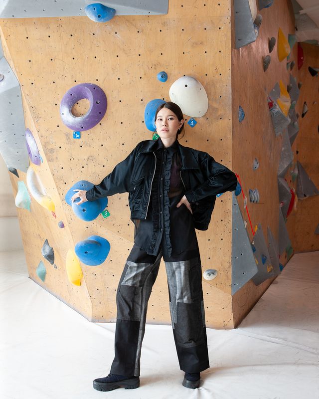GOOD 'OL WHATS-HER-FACE UNISEX FREEDOM FLIGHT PANTS IN BLACK
