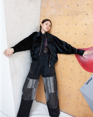 GOOD 'OL WHATS-HER-FACE UNISEX FREEDOM FLIGHT PANTS IN BLACK