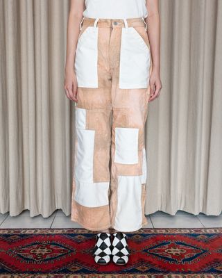 GOOD 'OL WHATS-HER-FACE UNISEX FREEDOM FATIGUE PANTS IN VINTAGE BEIGE GOOD 'OL WHATS-HER-FACE UNISEX FREEDOM FATIGUE PANTS IN VINTAGE BEIGE
