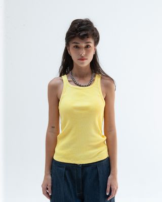 W'MENSWEAR DRILL TANK IN MAJESTIC YELLOW