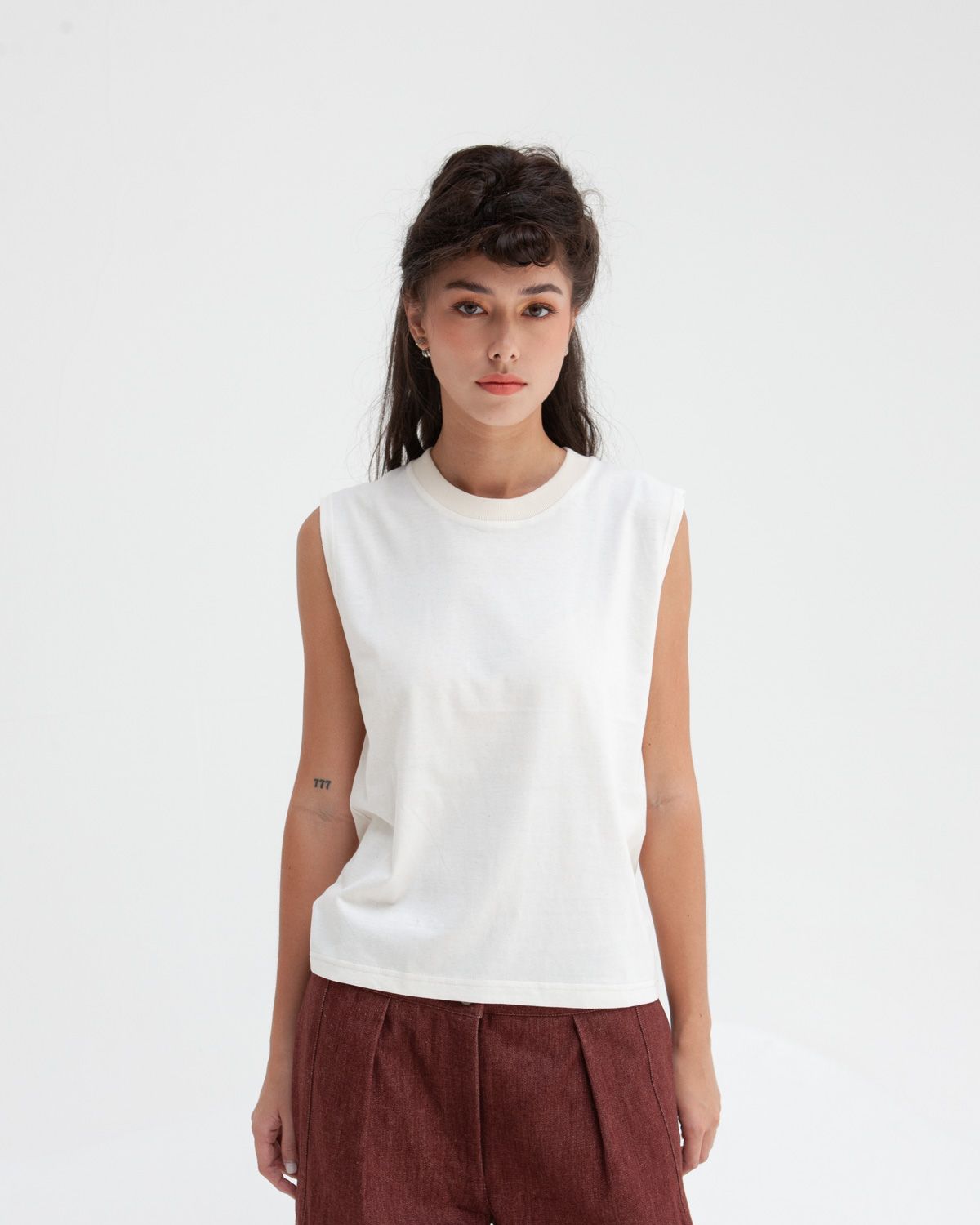 W'MENSWEAR W'MENS TANK IN NATURAL W'MENSWEAR W'MENS TANK IN NATURAL