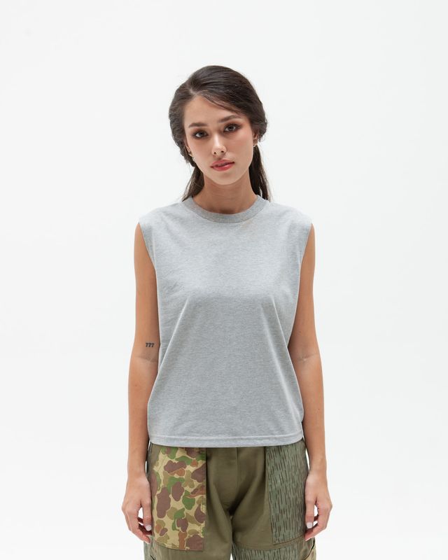 W'MENSWEAR W'MENS TANK IN LIGHT GREY W'MENSWEAR W'MENS TANK IN LIGHT GREY