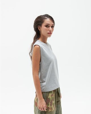 W'MENSWEAR W'MENS TANK IN LIGHT GREY