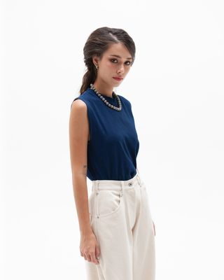 W'MENSWEAR W'MENS TANK IN INDIGO