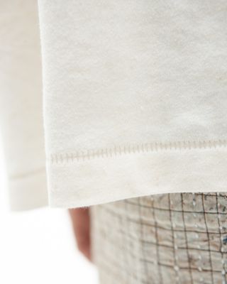 W'MENSWEAR BOWL TEE IN NATURAL