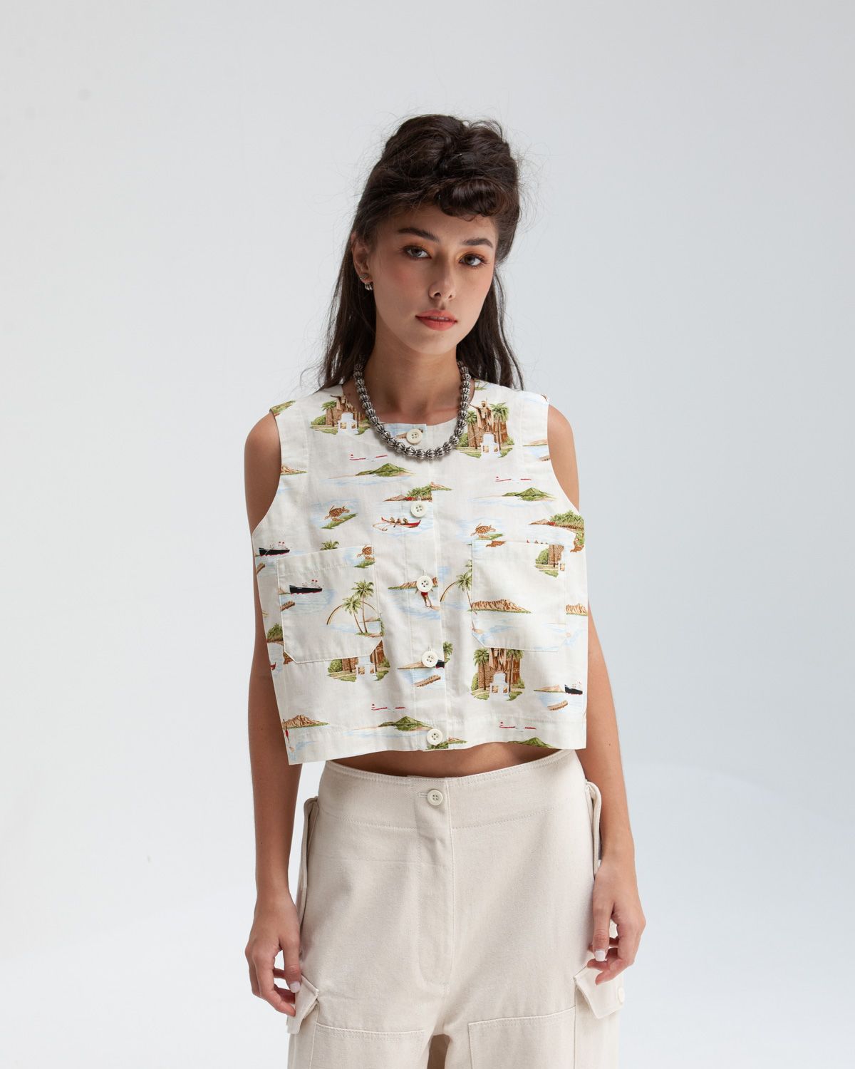 W'MENSWEAR NAA SHIRT IN CREAM W'MENSWEAR NAA SHIRT IN CREAM