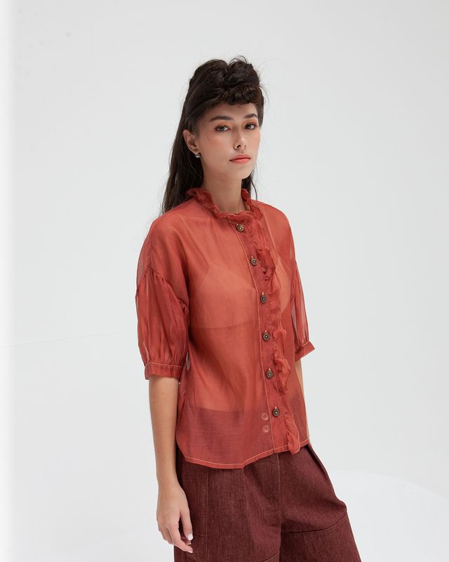 W'MENSWEAR PLAY SHIRT IN BRICK