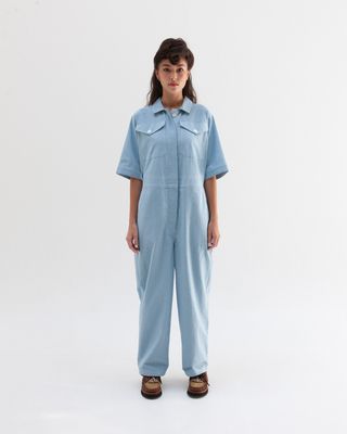 W'MENSWEAR DESPATCH COVERALL IN BABY BLUE W'MENSWEAR DESPATCH COVERALL IN BABY BLUE