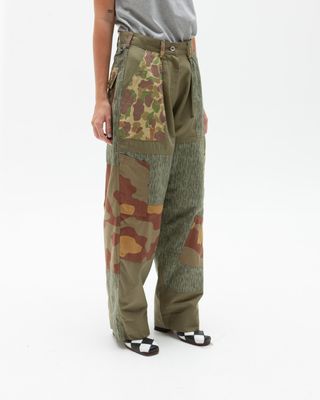 GOOD 'OL WHATS-HER-FACE FREEDOM FLIGHT TROUSER IN ARMY GREEN CAMO