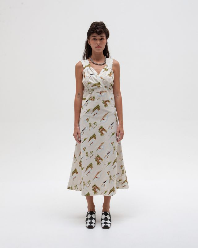 BROOKLANDS DRESS IN CREAM BROOKLANDS DRESS IN CREAM