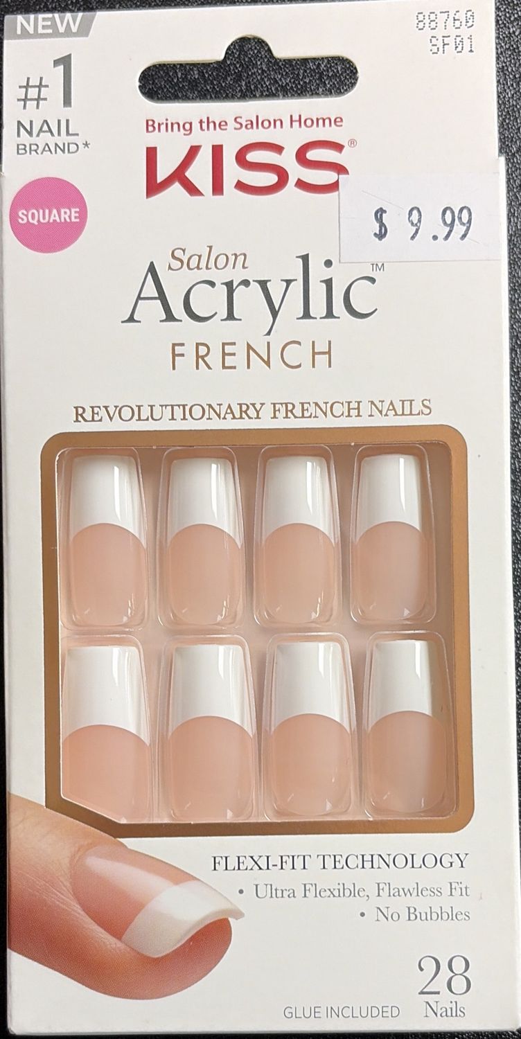 Kiss Acrylic French Nails