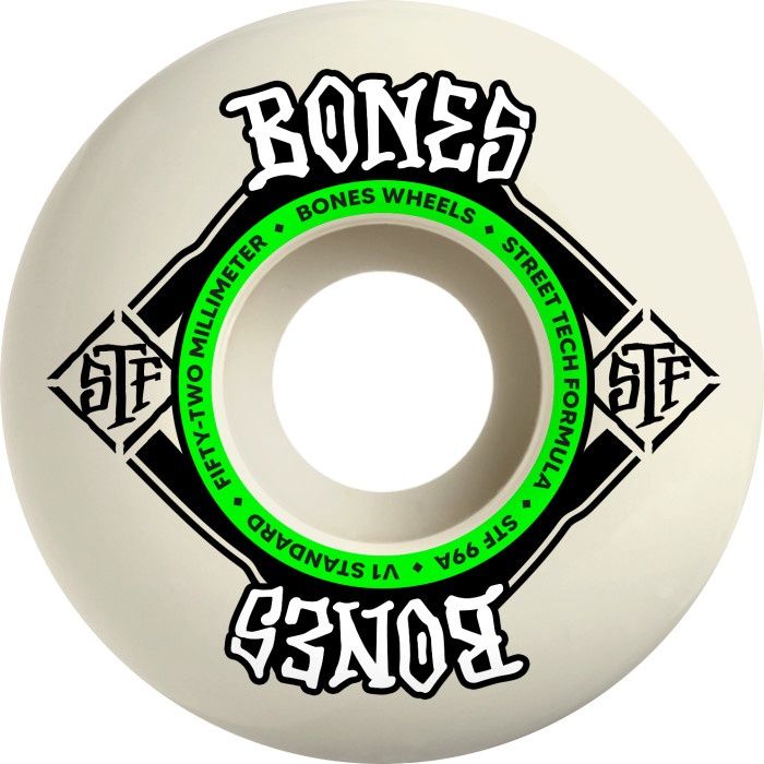 Bones STF V1 Standard Wheels, Duro: 99, Size: 52