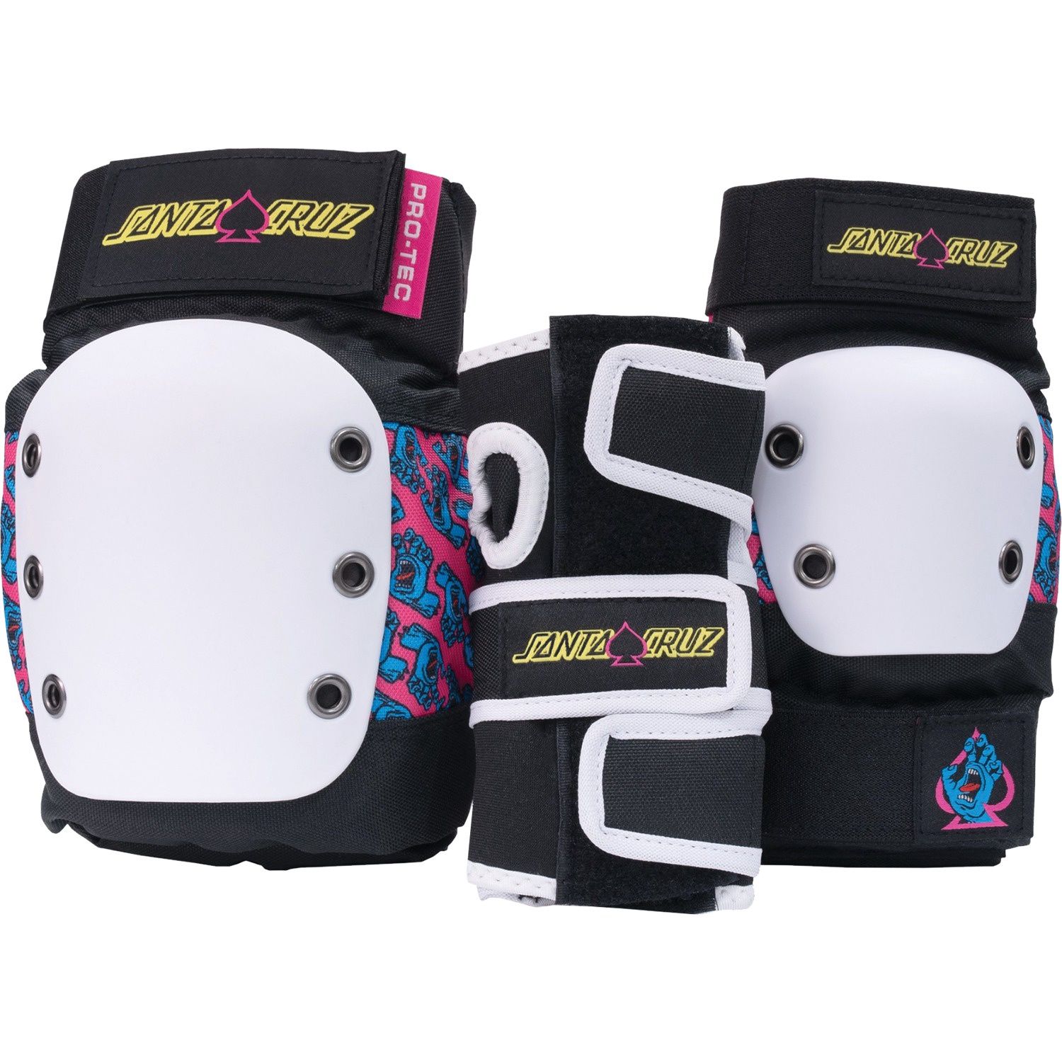 Protec Santa Cruz Junior 3-pk Pads, Size: Ys