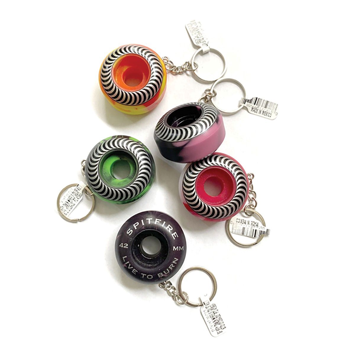 Spitfire Wheel Keychain, Color: Assorted
