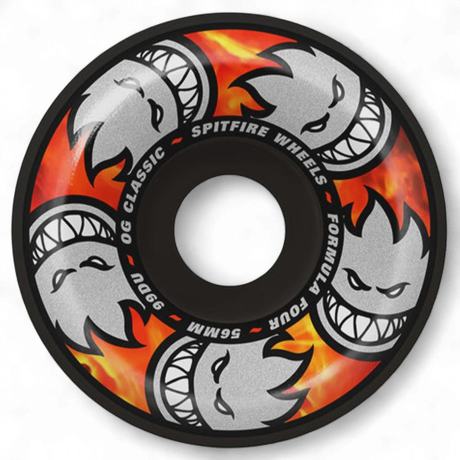 Spitfire Formula Four OG Classics Black Wheels, Size: 54