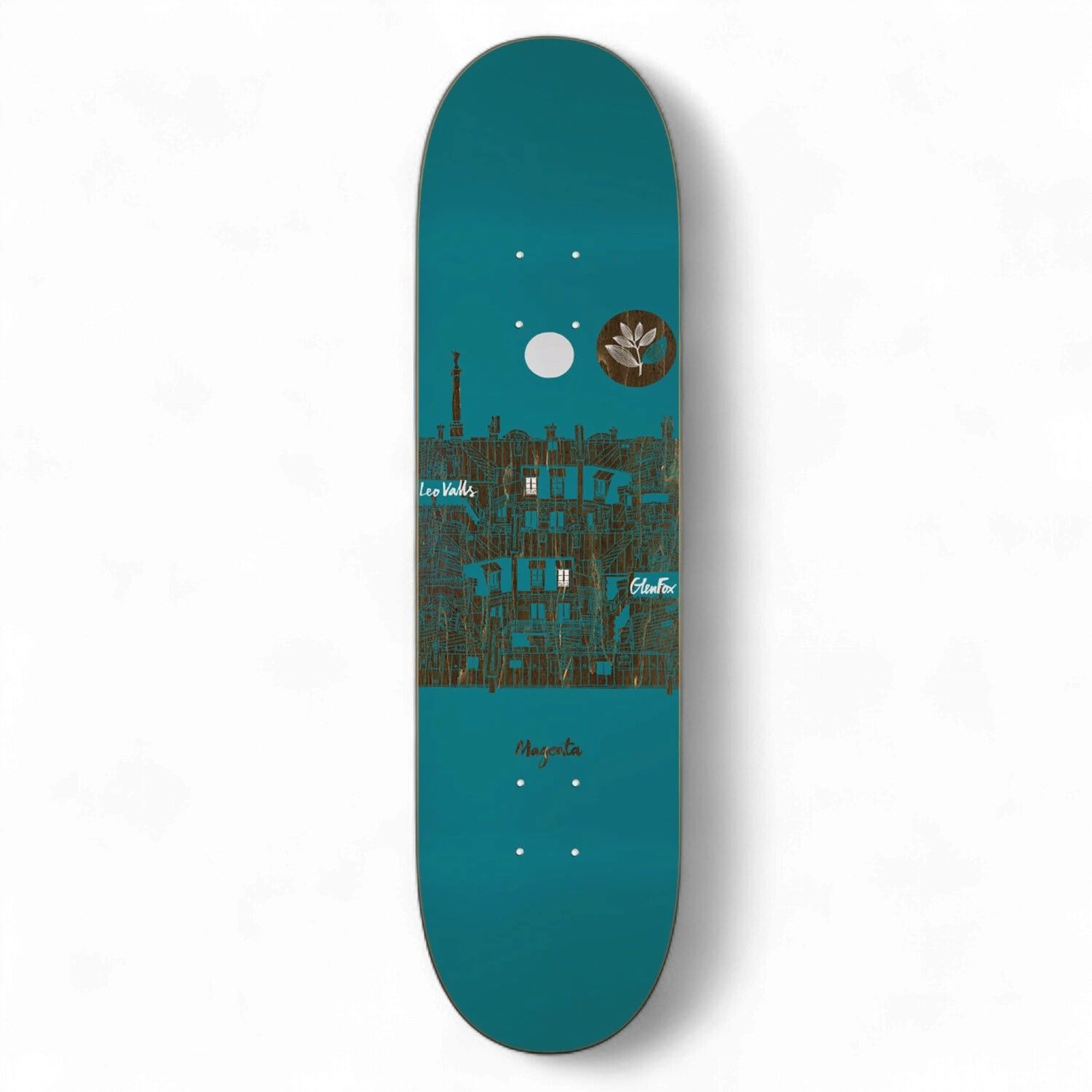 Magenta Rooftop Leo and Glen 8.25 Deck