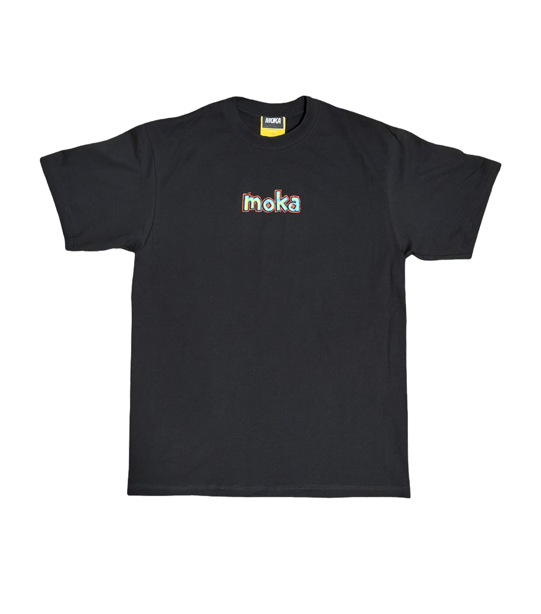 Moka Scribble Black Shirt, Size: S