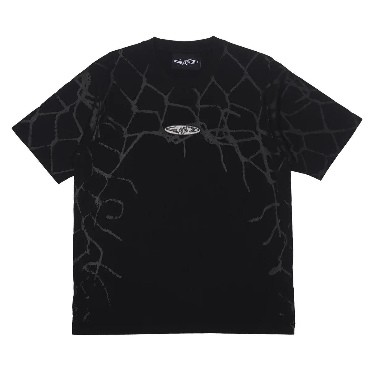 WKND Fish Emblem Faded Black Shirt, Size: M