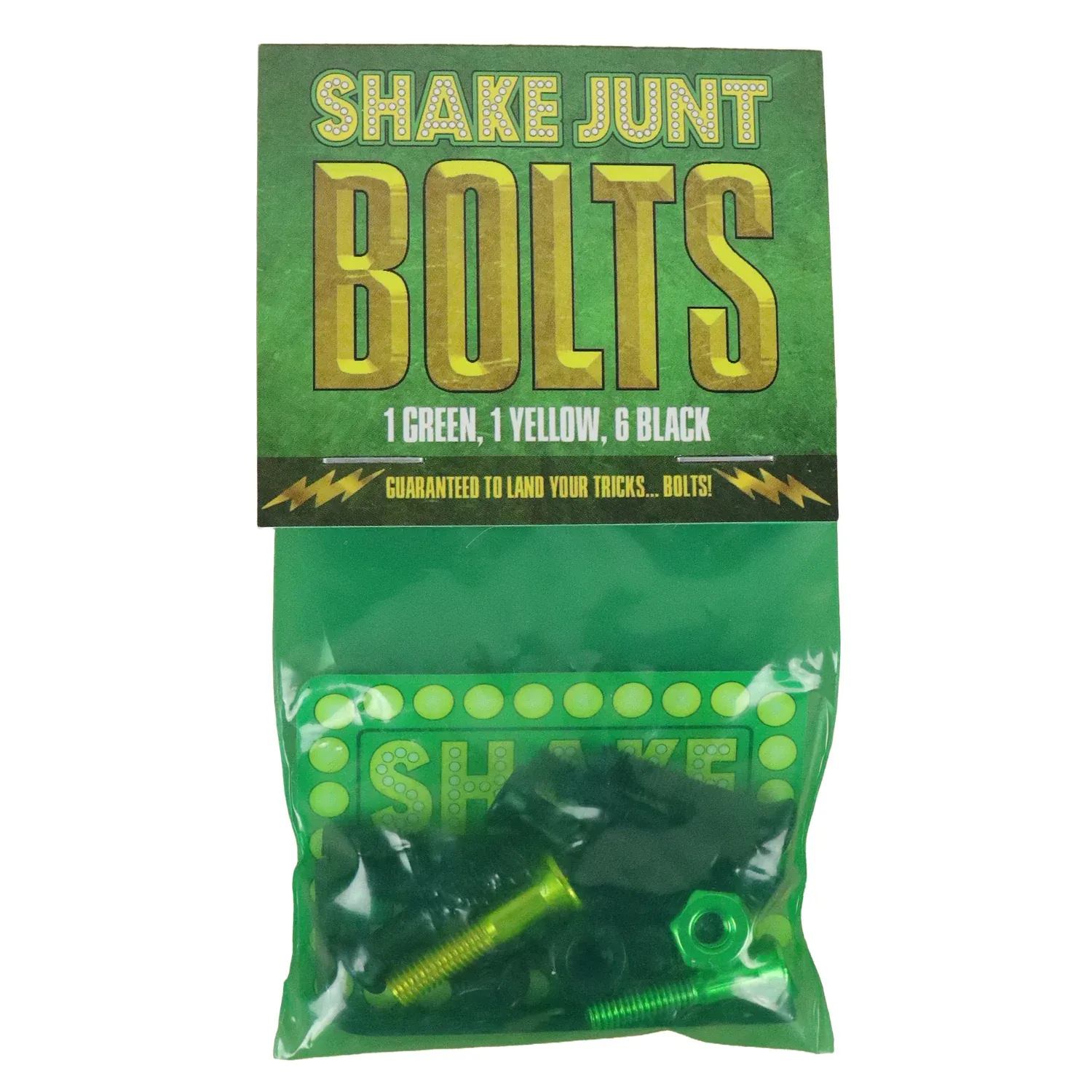 Shake Junt Bolts Yellow and Green  Allen Hardware