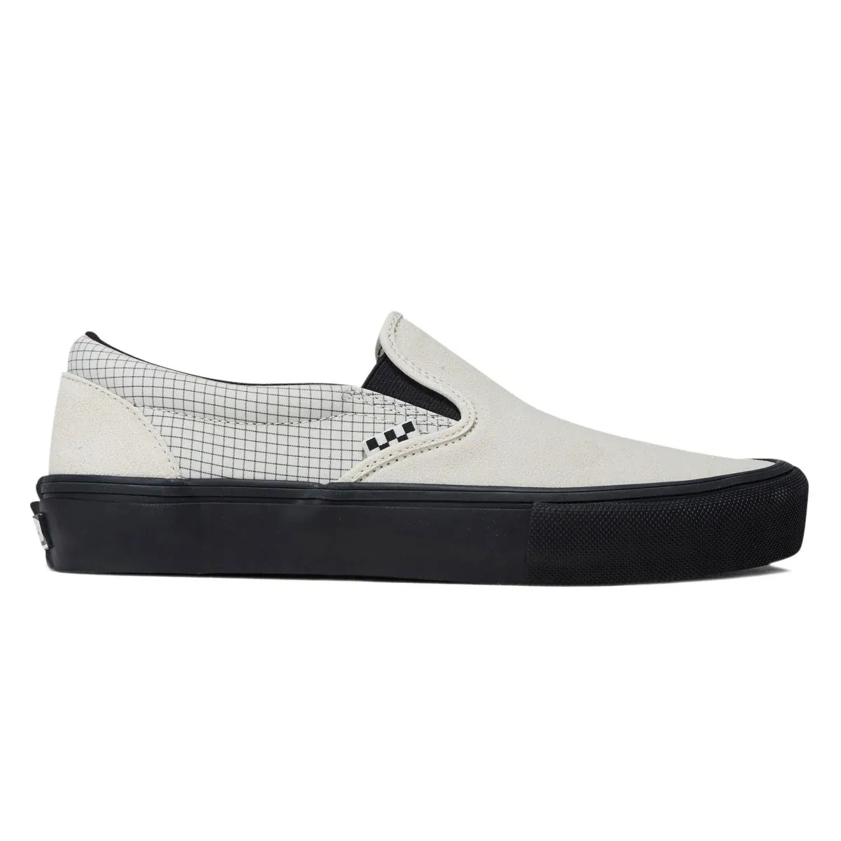 Vans Skate Slip On Shoes Ripstop Turtle Dove/Black, Size: 7