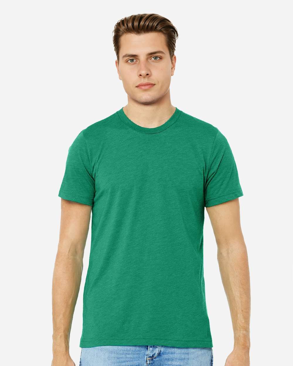 3413 UNISEX SOFT TRIBLEND T-SHIRT-KELLY GREEN