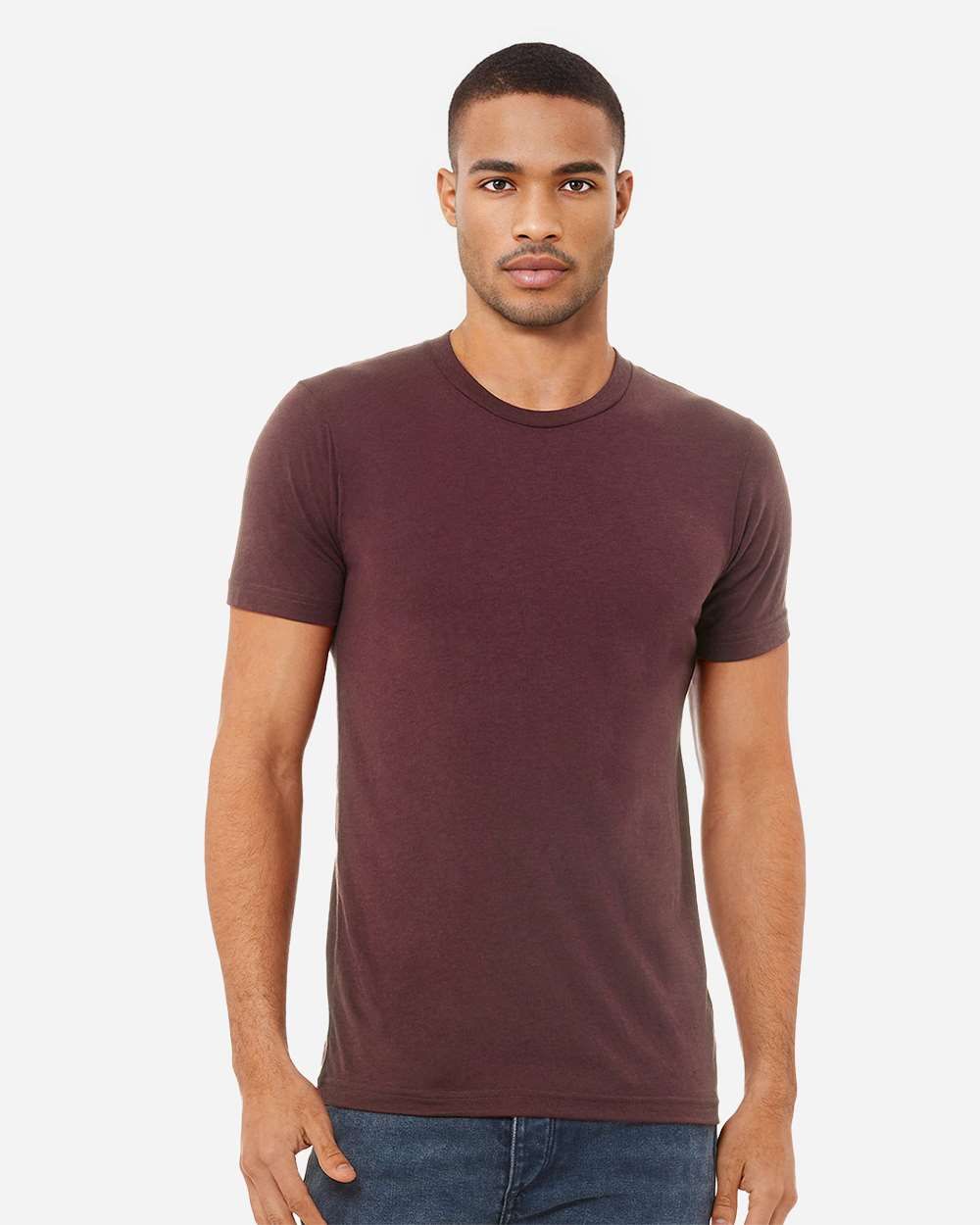 3413 UNISEX SOFT TRIBLEND T-SHIRT-MAROON