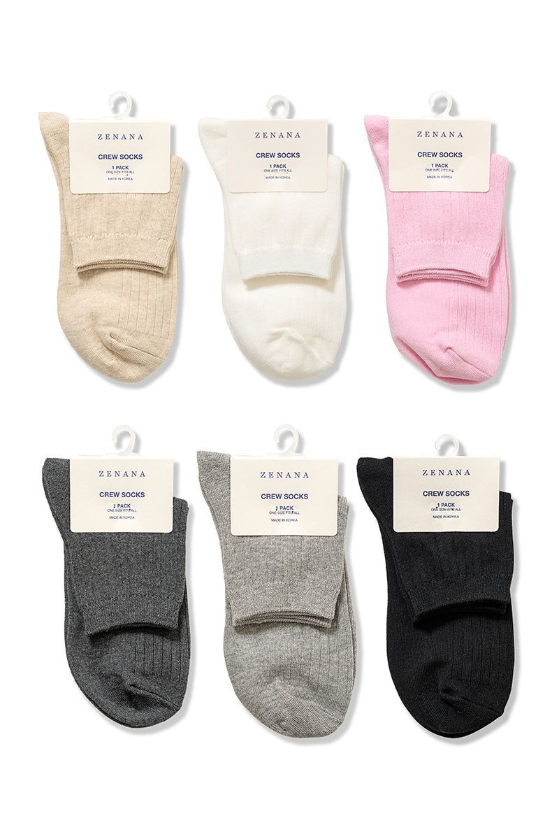 822 COTTON CREW SOCKS
