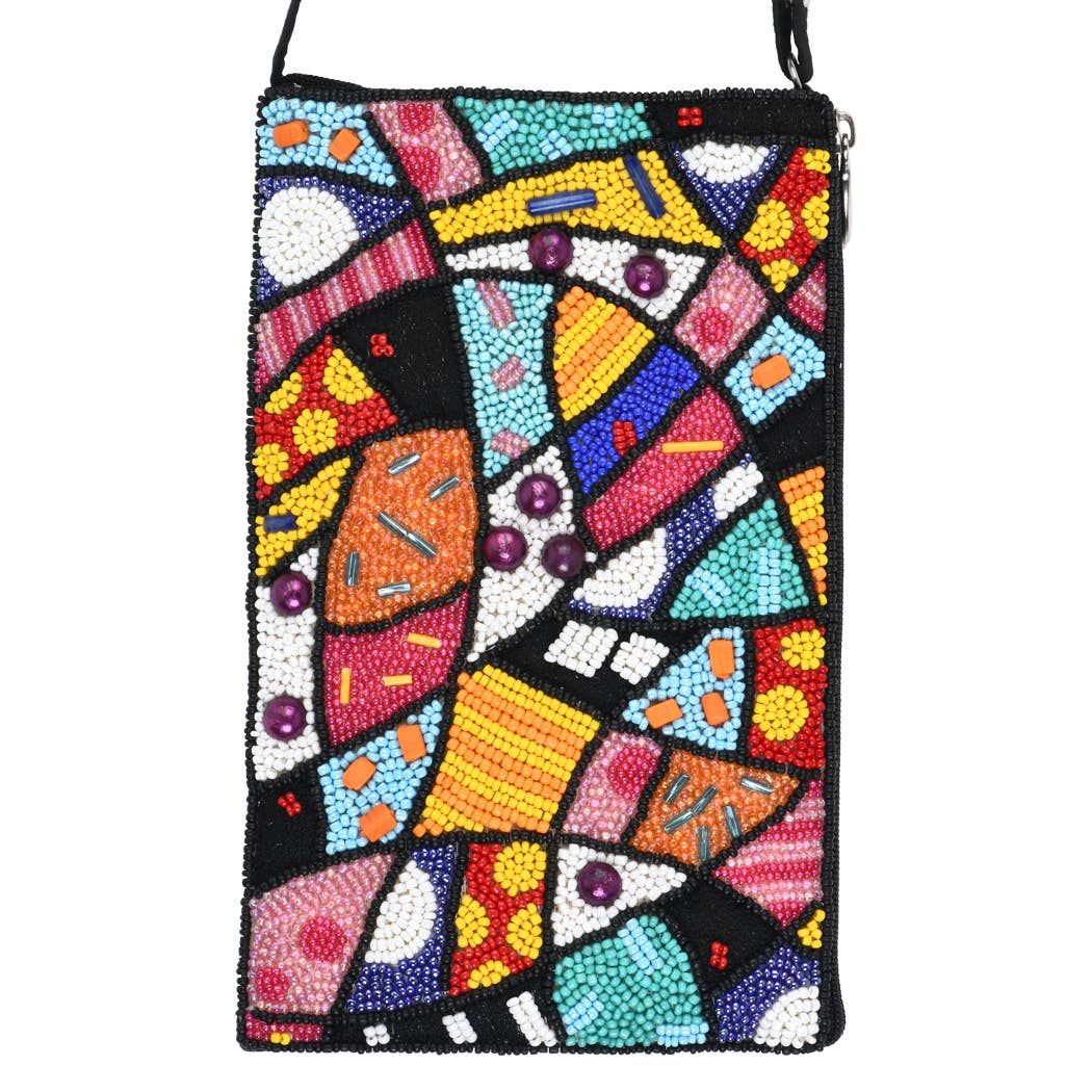 CLUB BAG ABSTRACT ART/CROSSBODY