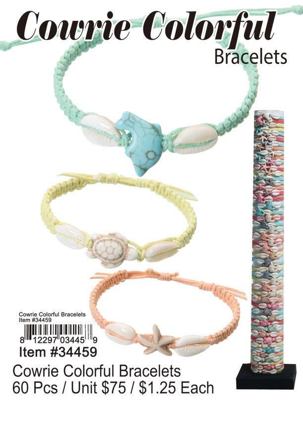COWRIE COLORFUL BRACELETS