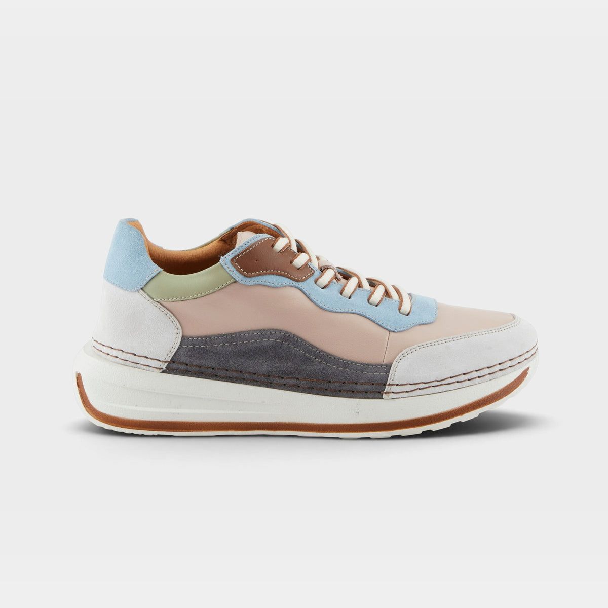 BOOKER LEATHER LACE UP SNEAKERS