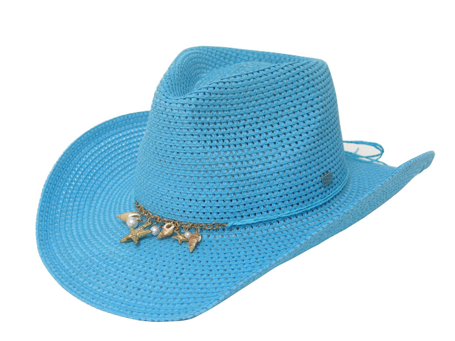 CT6264 POLYKNIT OPEN KNIT COWBOY HAT