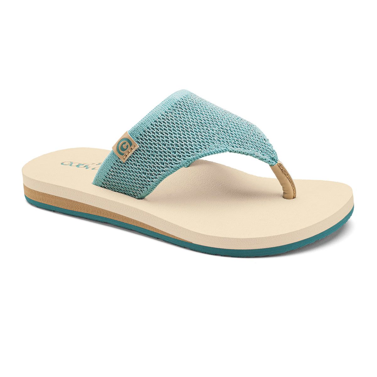 Cobian Girls' Lil Bermuda Flip Flops | Teal