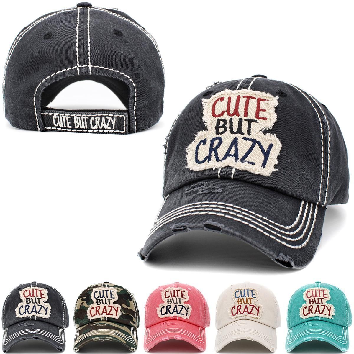 KBV1406 CUTE BUT CRAZY VINTAGE BALLCAP