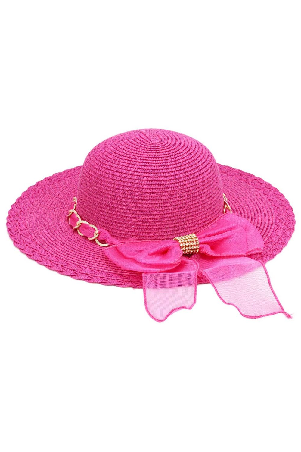 KSN041 KIDS SCALLOP HEM FLOPPY SUN HAT