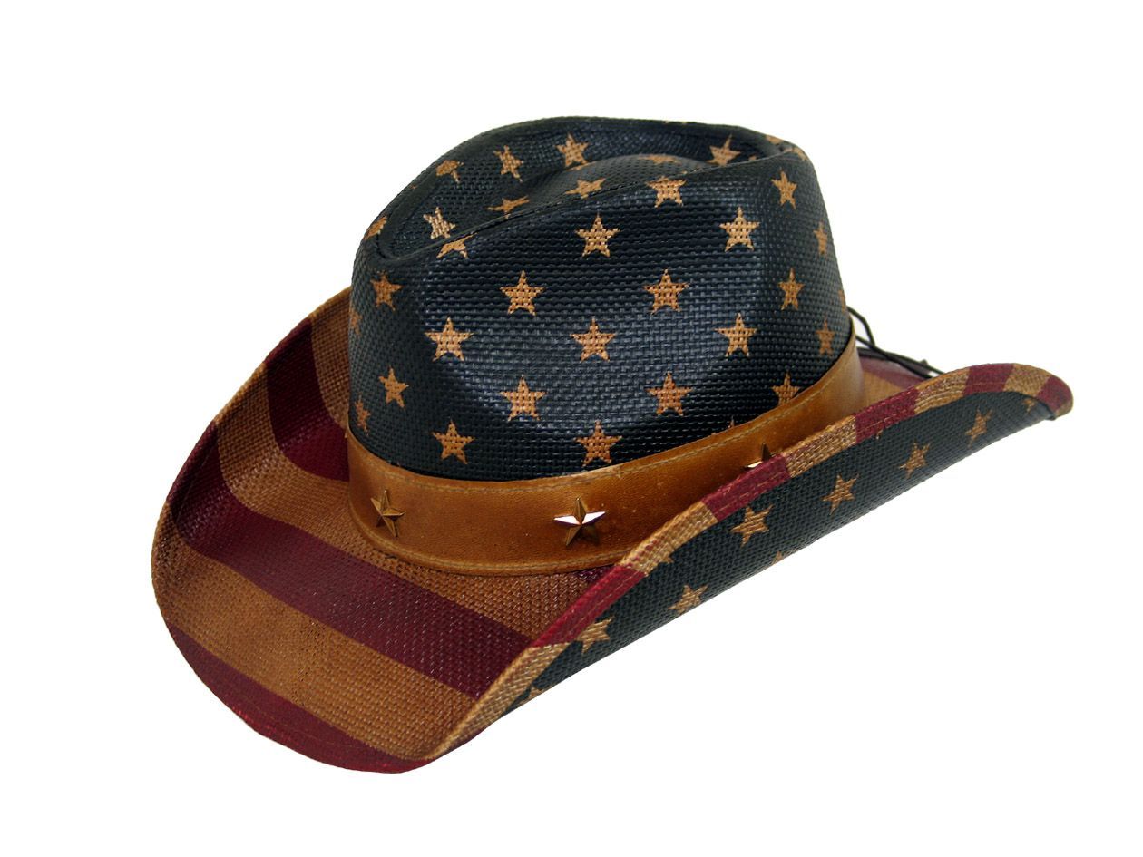 CT6206 US FLAG COWBOY HAT