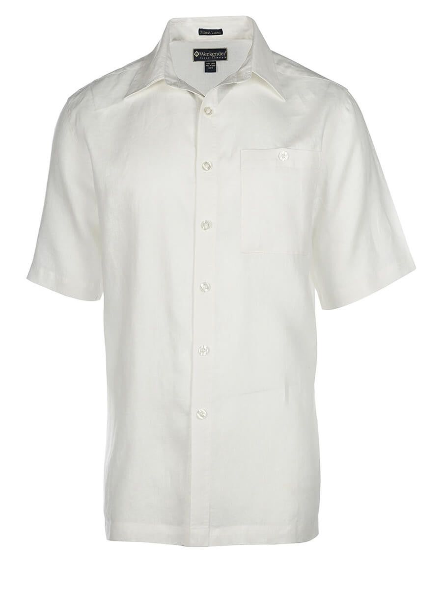 M03102S PAVILION S/S LINE SHIRT-WHITE