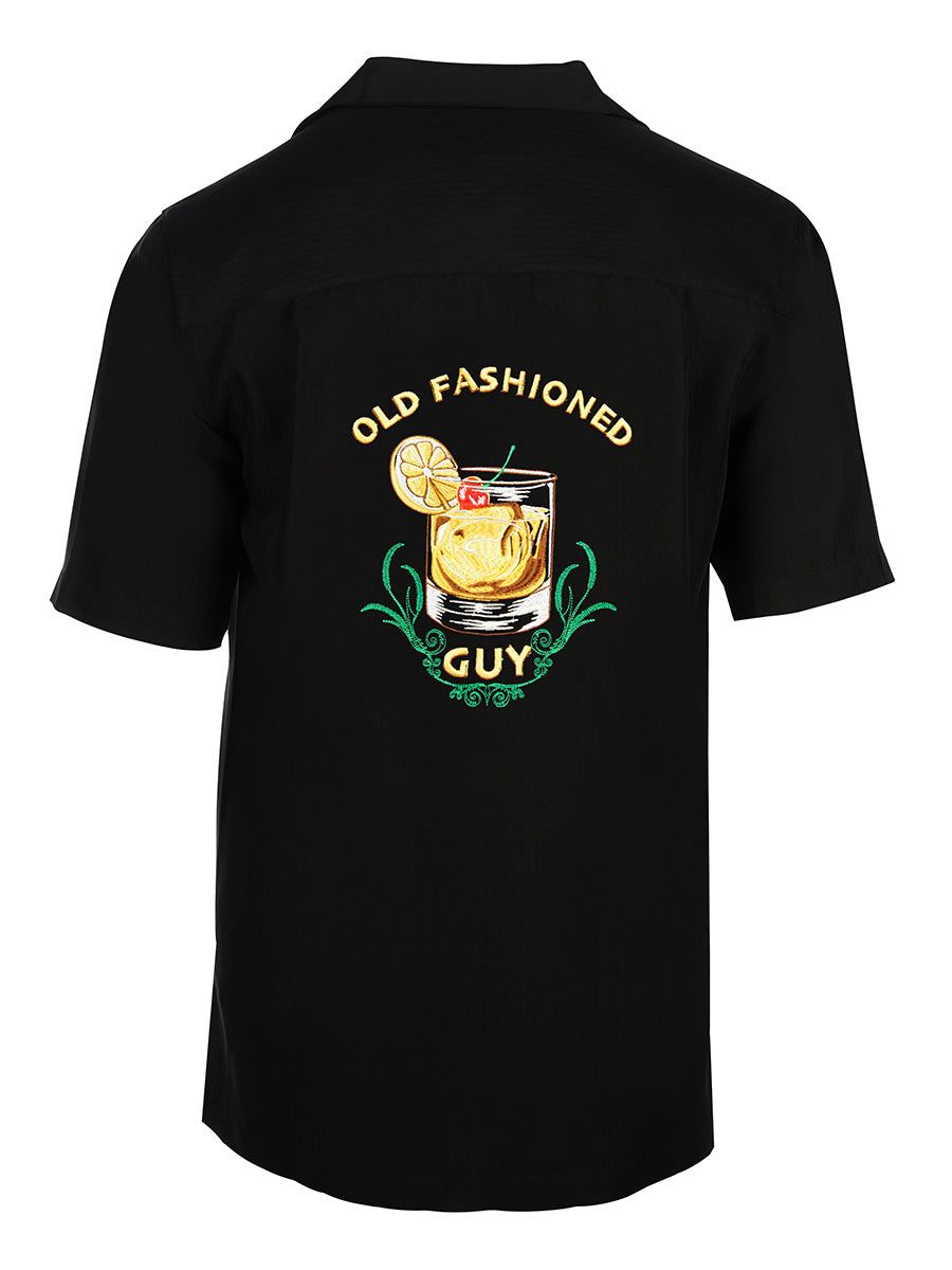 M031998 OLD FASHIONED MEN SHIRT-BLACK