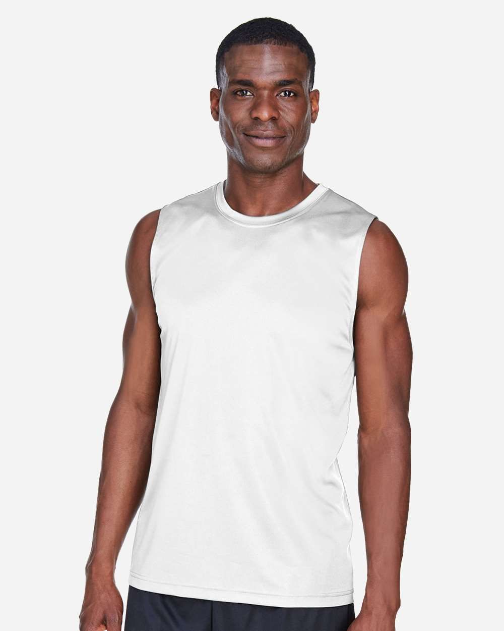TT11M MEN'S ZONE PERFORMANCE MUSCLE T-SHIRT-WHITE