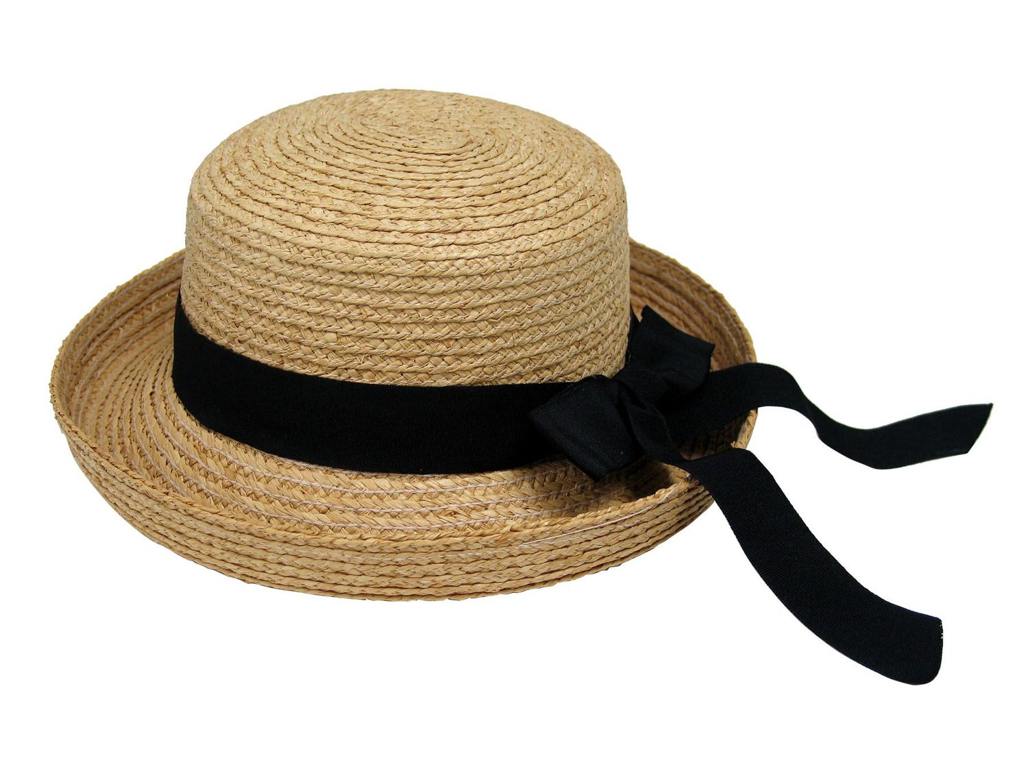 WR5070 RAFFIA UPTURN BRIM HAT