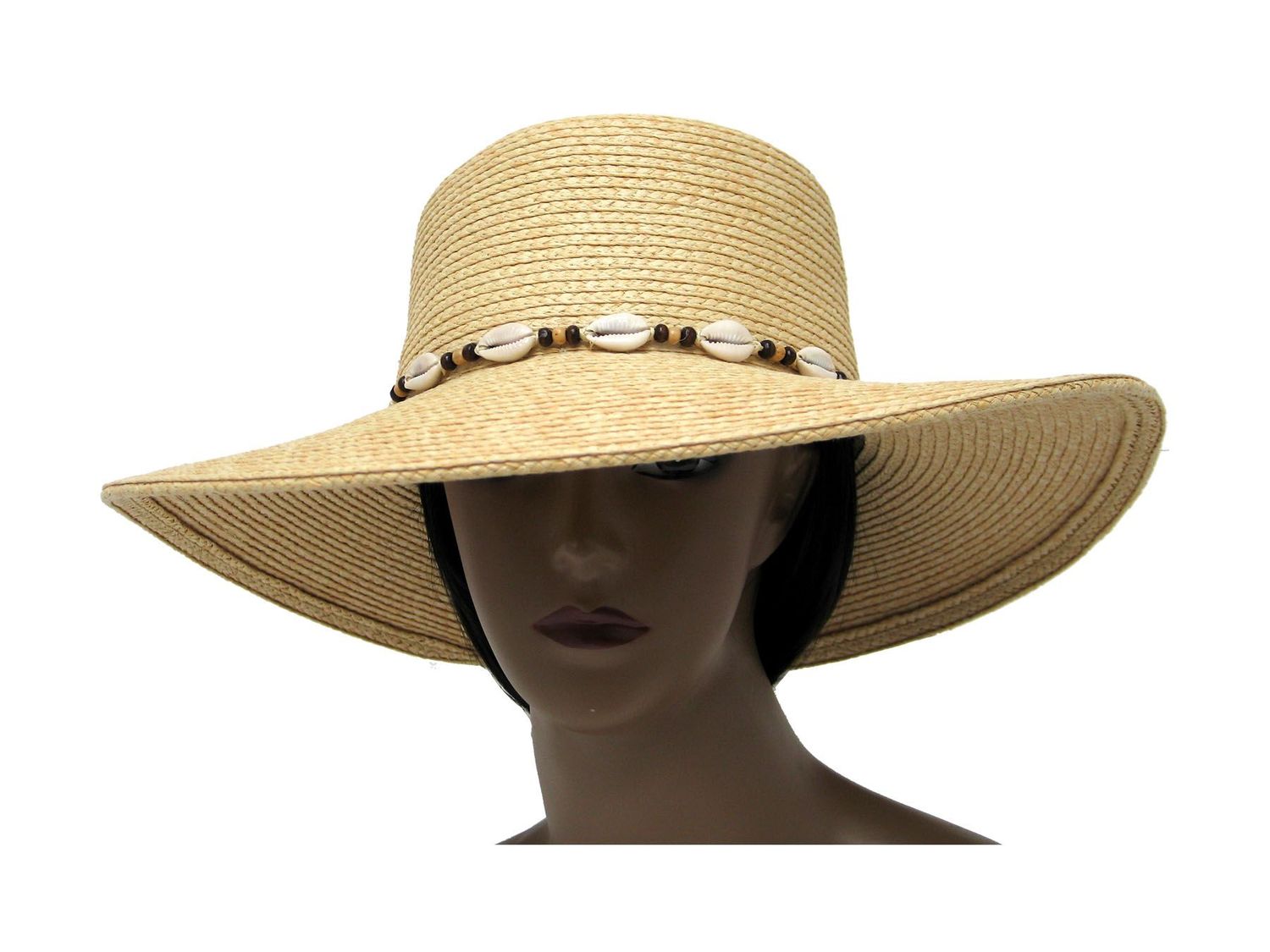 WR5071 WOMEN'S RAFFIA UPTURN BRIM HAT