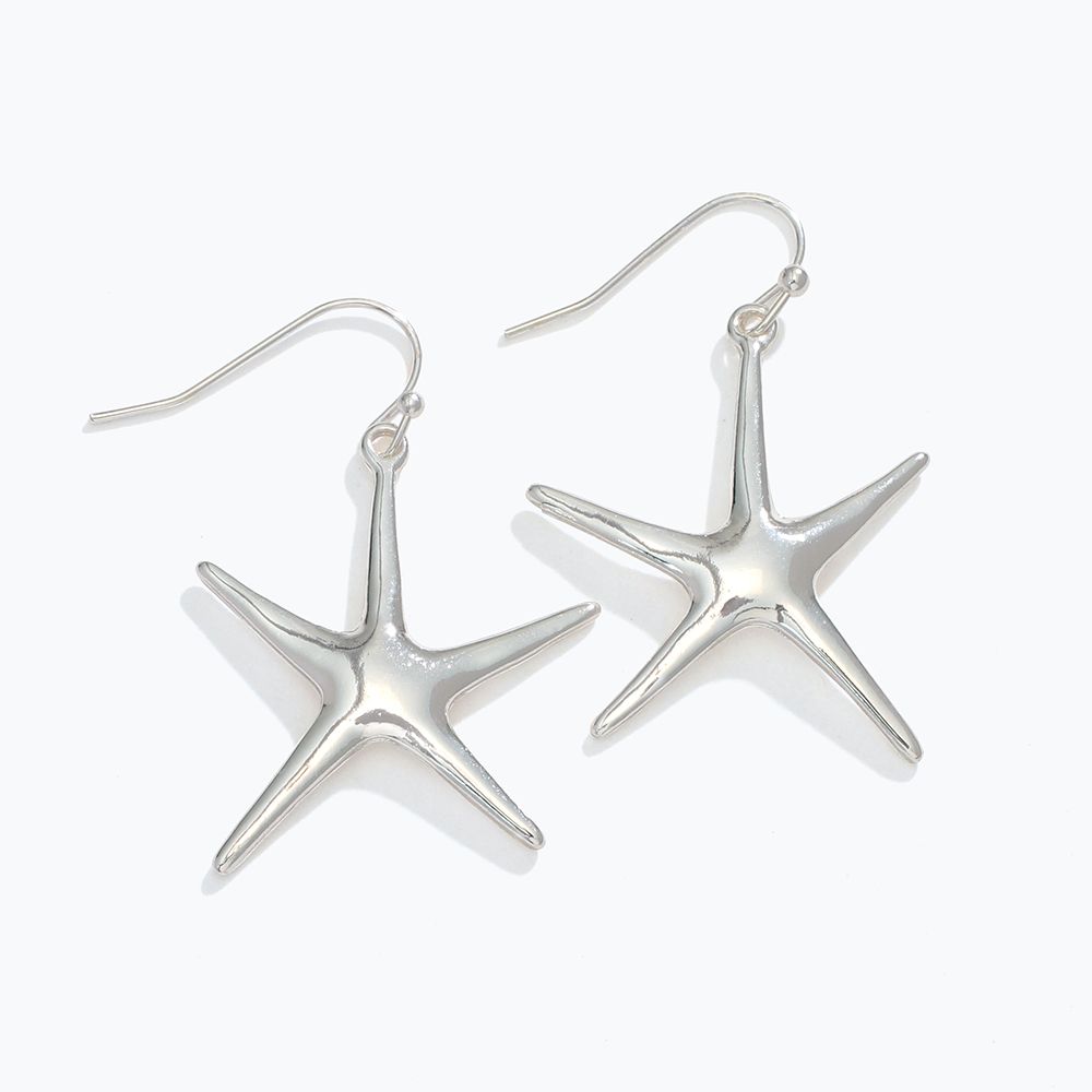 EARRINGS - SILVER STARFISH
