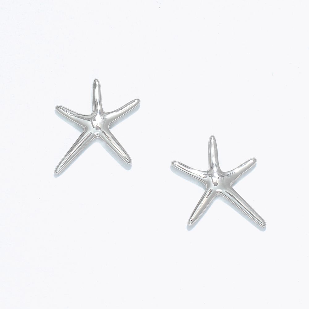 EARRINGS - CLASSIC SILVER STARFISH