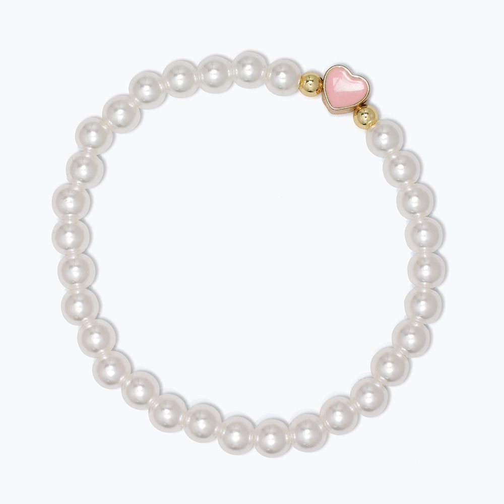BRACELET - LITTLE LOVE WITH PINK HEAR