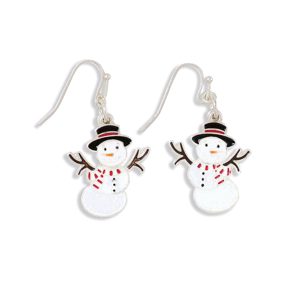 EARRINGS - MOVEABLE SNOWMEN