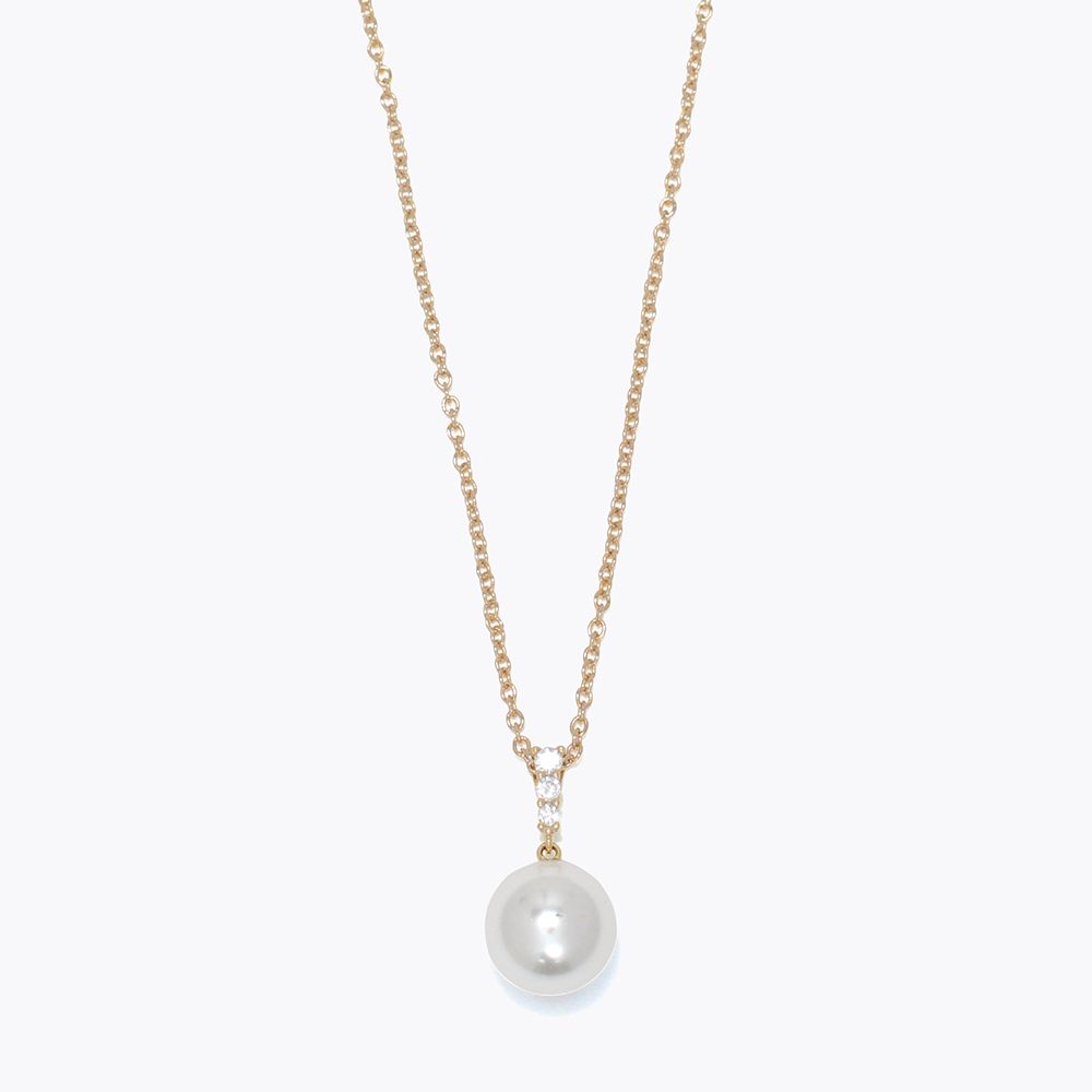 NECKLACE - GOLD PEARL DROP