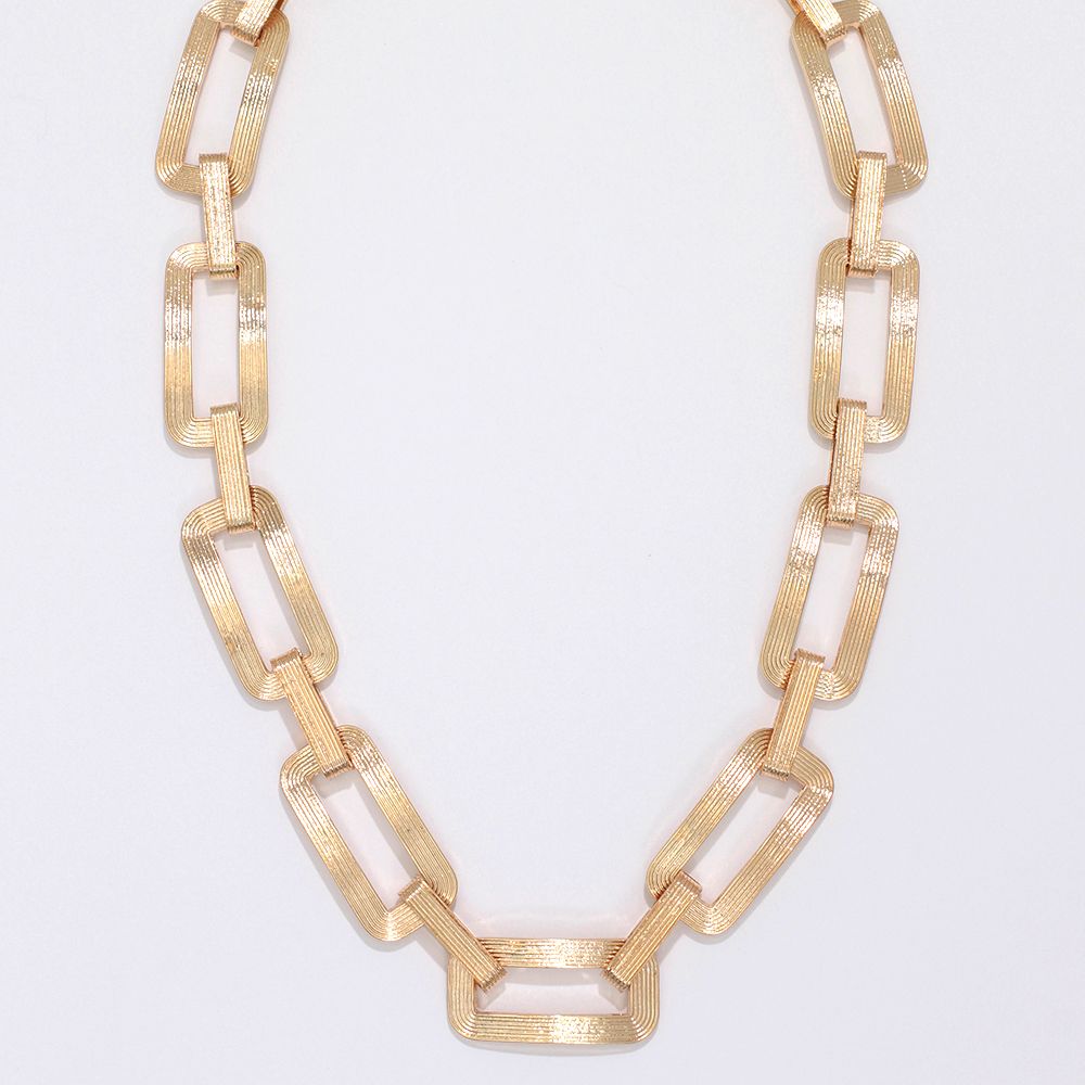 NECKLACE - GOLD CHUNKY LINK CHAIN
